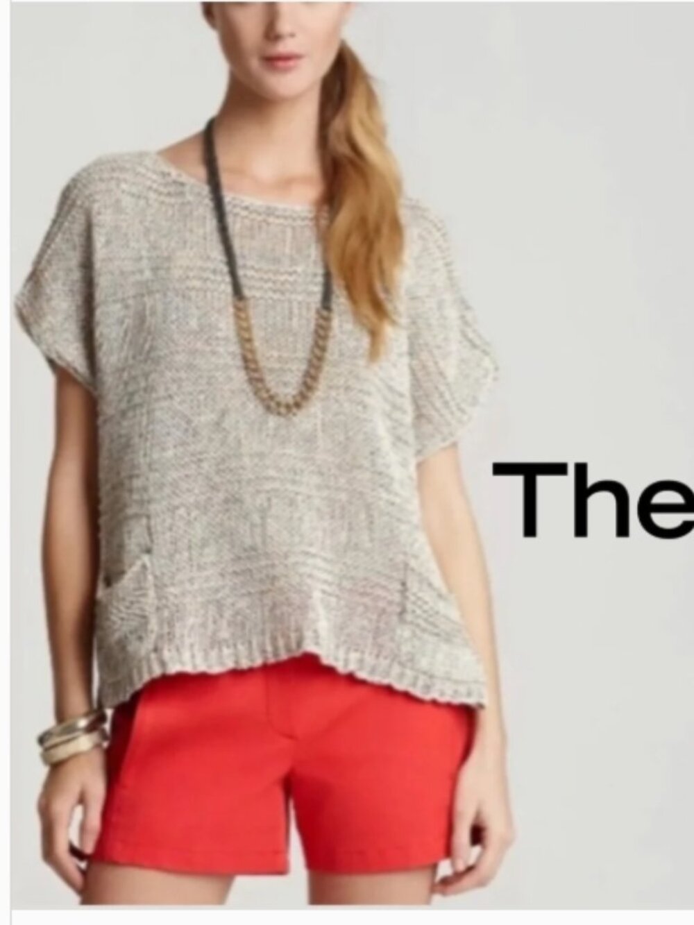 EUC Theory Assani Rainbow Tape Sleeveless Sweater, Sz - M
